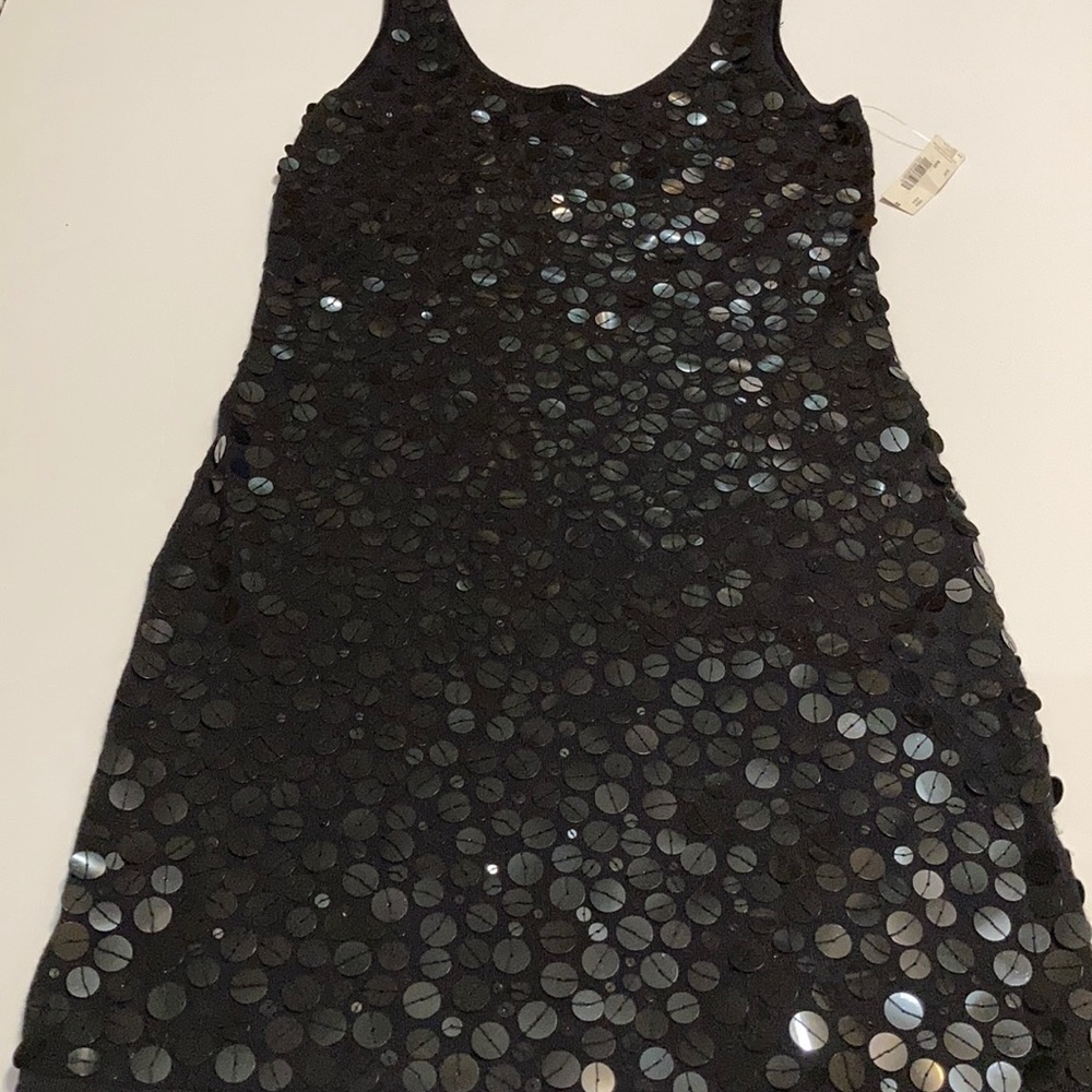 Knit sweater dress with black sequins - Picture 5 of 5